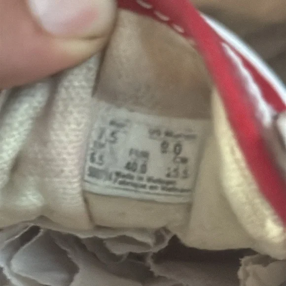 Vans Red and White Checkered Unisex Old Skool Skate Shoes Size 9.0 - Picture 8 of 8